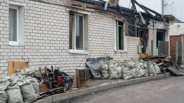 Professional Emergency Fire Cleanup technician working in Malvern, OH